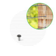 Post Hole Protector | 316 Stainless Steel Hardware Cable Bullet Single 