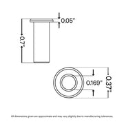 Post Hole Protector Hardware Cable Bullet 