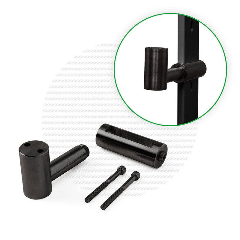 Post-Mounted Handrail Bracket for Signature Series Cable Railing | Black Finish Hardware Cable Bullet Intermediate/Line Post 