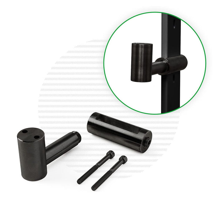 Post-Mounted Handrail Bracket for Signature Series Cable Railing | Black Finish Hardware Cable Bullet Intermediate/Line Post 