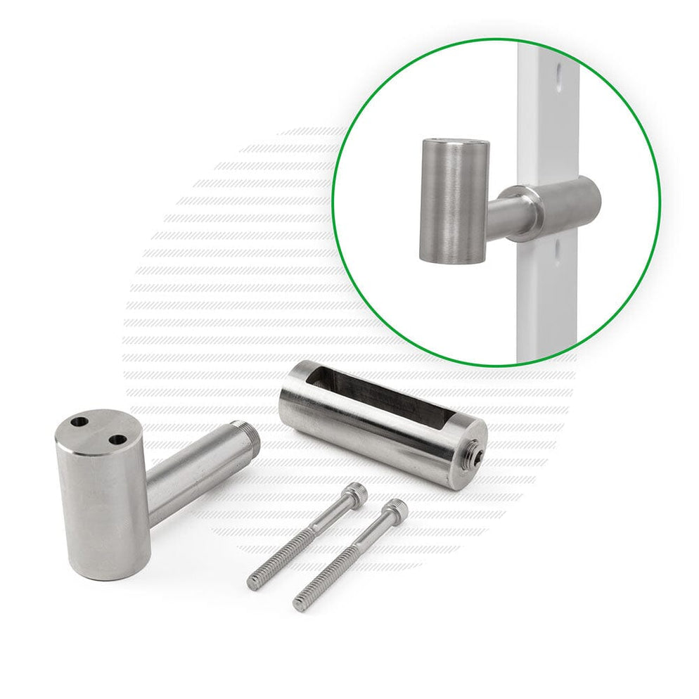Bullet Railing Post Signature Series Cable Railing - Post Mounted Handrail Bracket — Cable ...