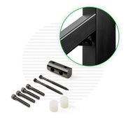 Post-Side Handrail Bracket | Black Finish Hardware Cable Bullet 