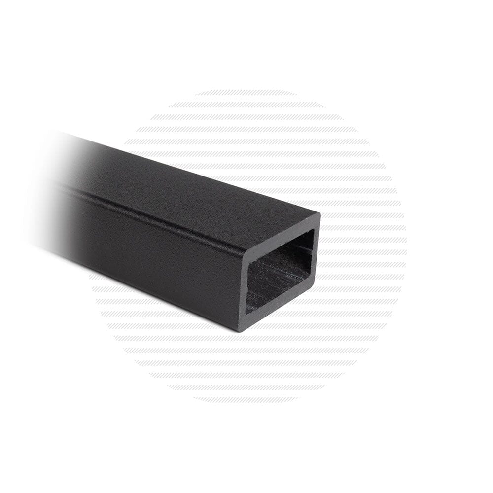 Reinforced Aluminum Handrail Handrail Cable Bullet 93" Flat Black (Fine Texture) 