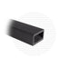 Reinforced Aluminum Handrail Handrail Cable Bullet 93" Flat Black (Fine Texture) 