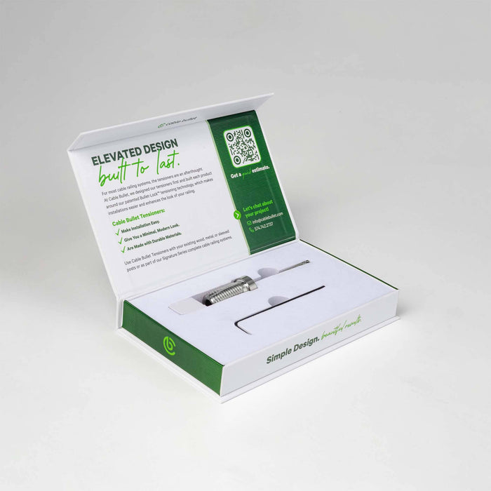 Sample Cable Rail Tensioner Kit (CA) Sample Cable Bullet Wood Post Kit 