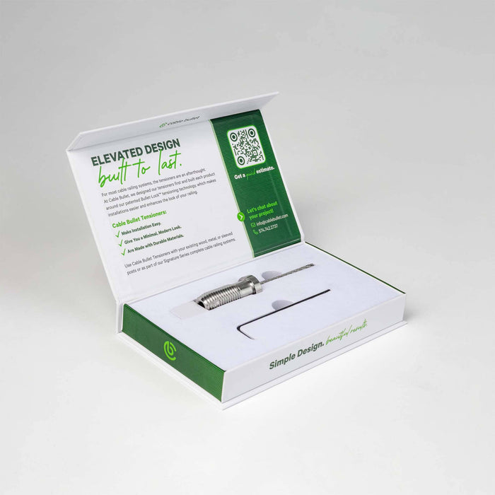 Sample Cable Rail Tensioner Kit (CA) Sample Cable Bullet Wood Post XL Kit 