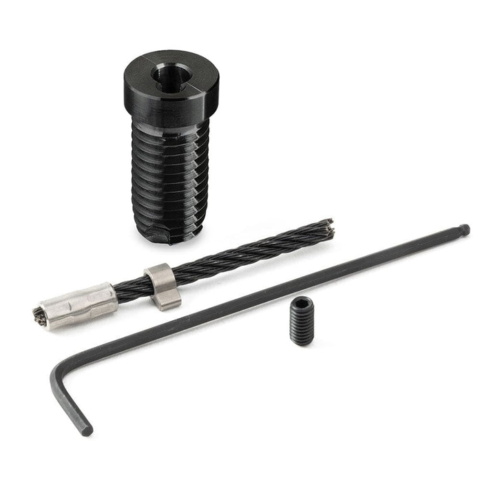 Sample Cable Rail Tensioner Kit Sample Cable Bullet Wood Post Kit | Black Finish 