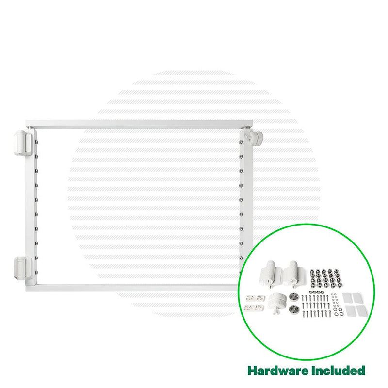 Signature Classic Gate Hardware Cable Bullet 36” Customizable (48” Max) Flat White (Fine Texture)