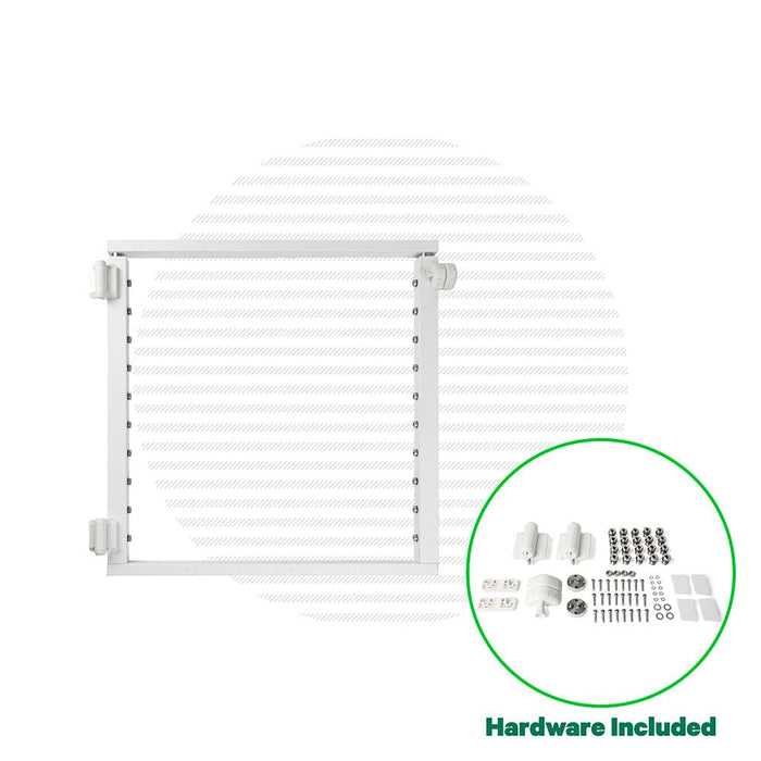 Signature Classic Gate Hardware Cable Bullet 36” Standard 36” Flat White (Fine Texture)