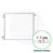 Signature Classic Gate Hardware Cable Bullet 42" Customizable (48” Max) Flat White (Fine Texture)