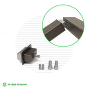 Signature Classic Stair Corner Handrail Hinge Handrail Cable Bullet Bronze 
