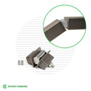 Signature Classic Stair Transition Handrail Hinge Handrail Cable Bullet Bronze 
