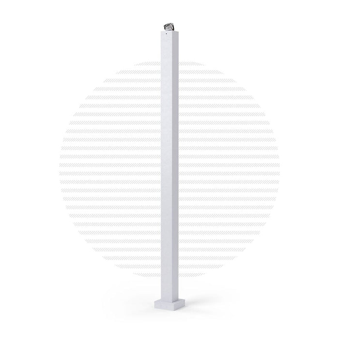 Signature Classic Top Mount Blank Post Posts Cable Bullet 42" Flat White (Fine Texture) 