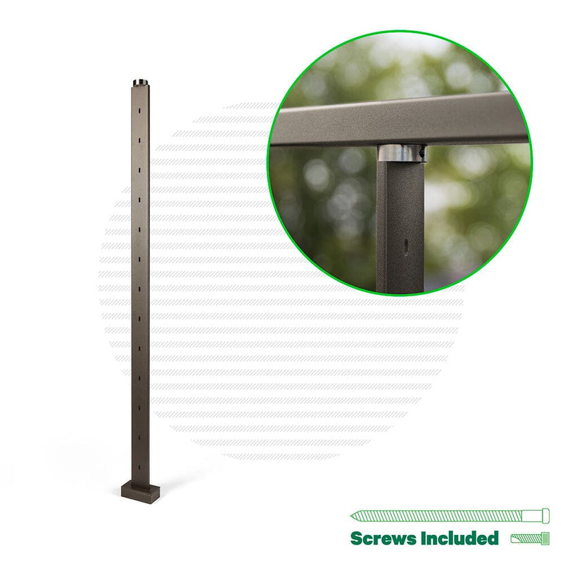 Signature Classic Top Mount Line Post Posts Cable Bullet 42" (13 Cables) Bronze Level Run Line Post
