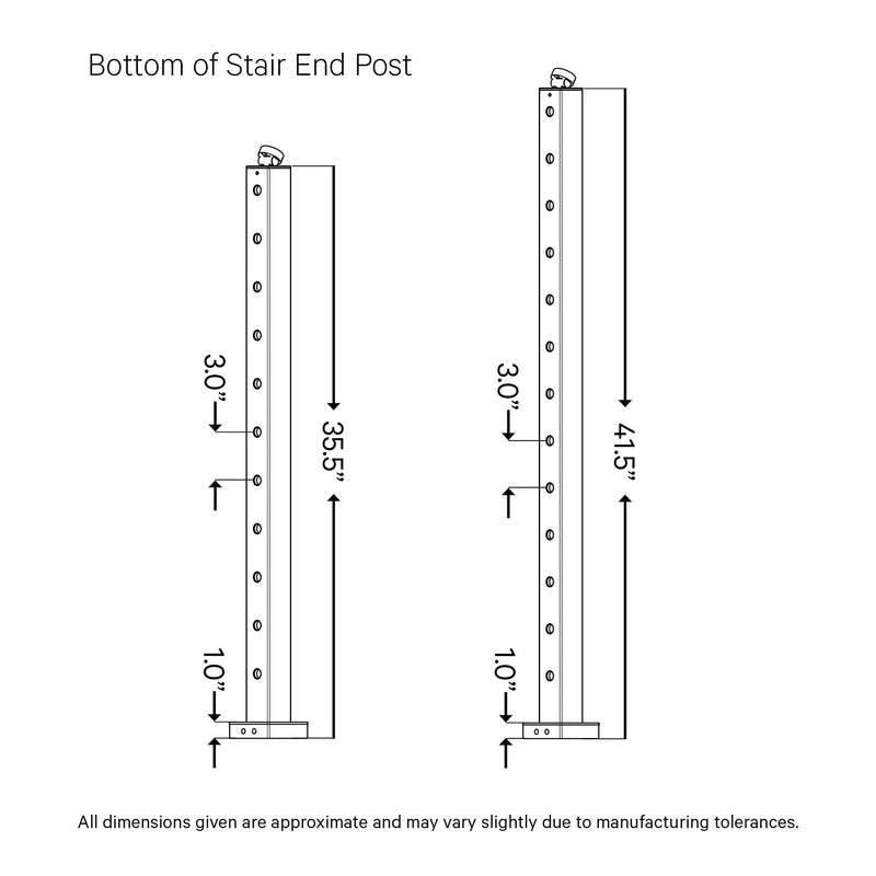 Signature Midnight Top Mount Terminal Post Posts Cable Bullet 