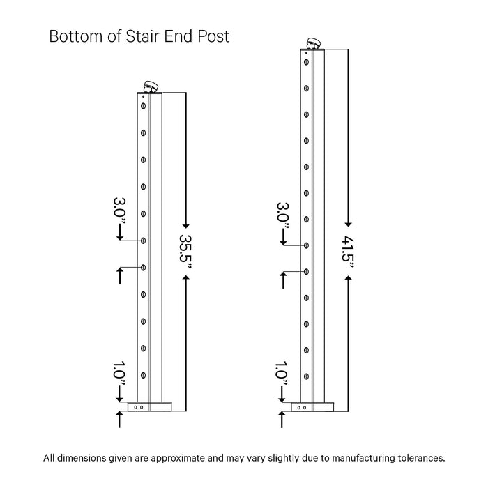 Signature Midnight Top Mount Terminal Post Posts Cable Bullet 
