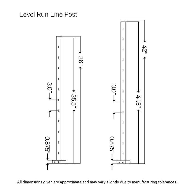 Signature Select Top Mount Line Post Cable Bullet 