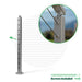 Signature Select Top Mount Terminal Post Cable Bullet Bottom of Stair Pivot End Post 36" (11 Cables) 