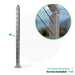 Signature Select Top Mount Terminal Post Cable Bullet Bottom of Stair Pivot End Post 42" (13 Cables) 
