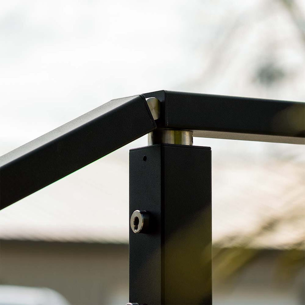 Hand Railing Hinge Signature Classic Stair Transition Handrail Hinge — Cable Bullet