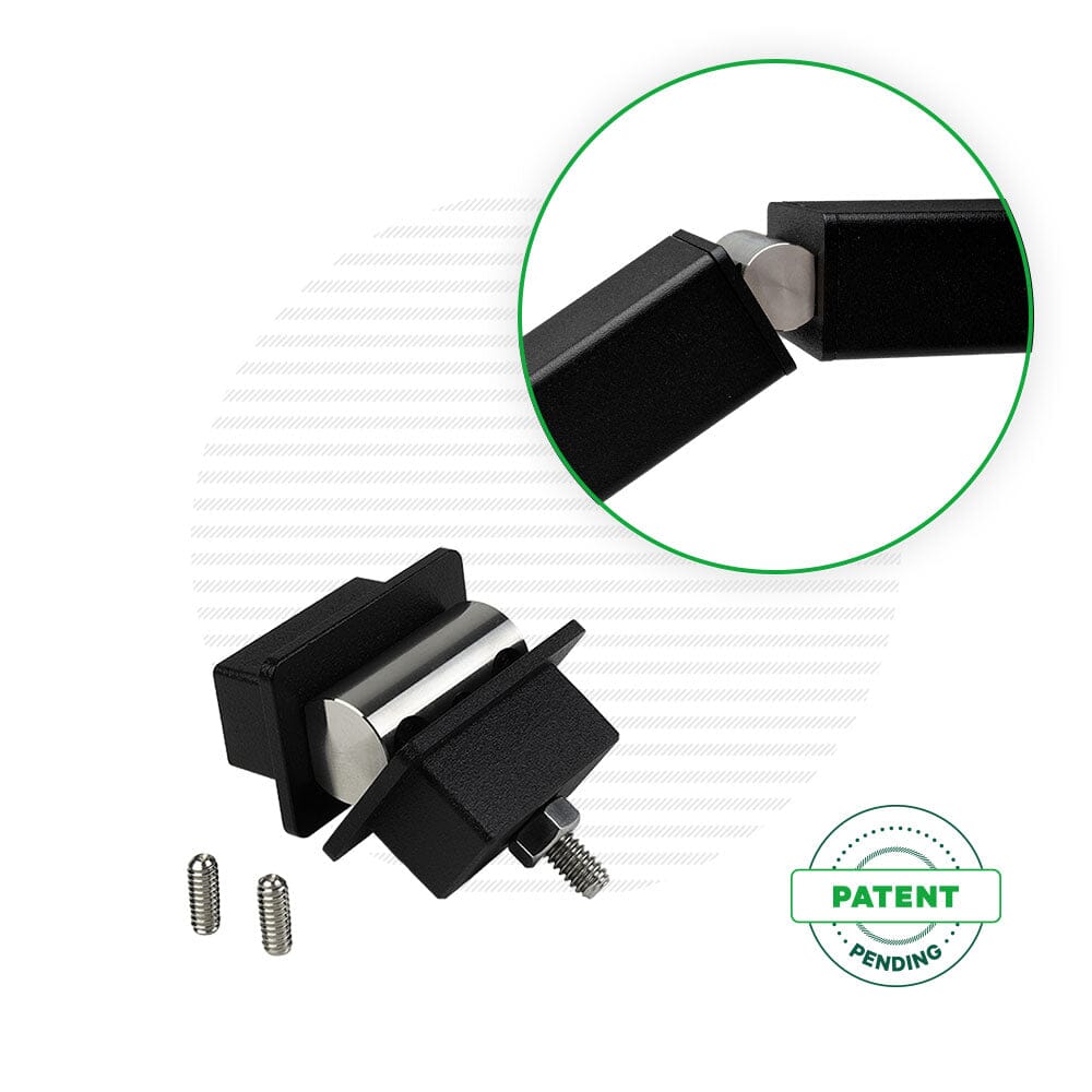 Hand Railing Hinge Signature Classic Stair Transition Handrail Hinge — Cable Bullet