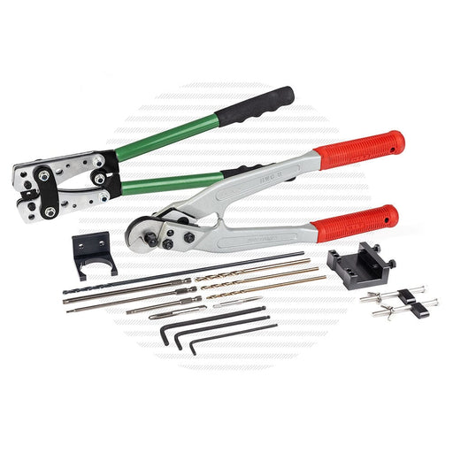Signature Series Installation Kit Installation Kits Cable Bullet Installation Kit + Handrail Clamp for Stair Line Posts Heavy-Duty Cutter 