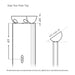 Signature Series Side Mount Cable Railing Line Post Posts Cable Bullet 