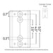 Signature Series Side Mount Cable Railing Terminal Post Posts Cable Bullet 