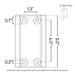 Signature Series Side Mount Cable Railing Terminal Post Posts Cable Bullet 