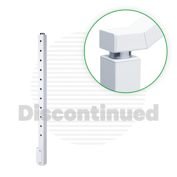 Signature Series Side Mount Cable Railing Terminal Post Posts Cable Bullet End Post 36" (11 Cables) Flat White (Fine Texture)
