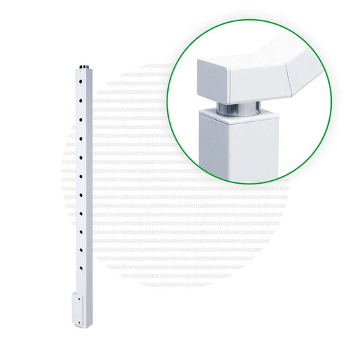 Signature Series Side Mount Cable Railing Terminal Post Posts Cable Bullet End Post 36" (11 Cables) Flat White (Fine Texture)