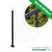 Signature Series Top Mount Cable Railing Line Post | Black Finish Posts Cable Bullet 36" (11 Cables) Flat Black (Fine Texture) Stair Run Line Post