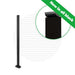 Signature Series Top Mount Cable Railing Line Post Posts Cable Bullet 36" (11 Cables) Flat Black (Fine Texture) 