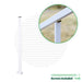 Signature Series Top Mount Cable Railing Line Post Posts Cable Bullet 36" (11 Cables) Flat White (Fine Texture) Stair Run Line Post