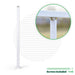 Signature Series Top Mount Cable Railing Line Post Posts Cable Bullet 42" (13 Cables) Flat White (Fine Texture) Level Run Line Post