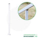 Signature Series Top Mount Cable Railing Line Post Posts Cable Bullet 42" (13 Cables) Flat White (Fine Texture) Stair Run Line Post