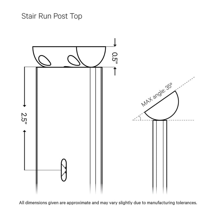 Signature Series Top Mount Cable Railing Line Post Posts Cable Bullet 