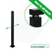 Signature Series Top Mount Cable Railing Terminal Post | Black Finish Posts Cable Bullet 2-Way Post 36" (11 Cables) Flat Black (Fine Texture)