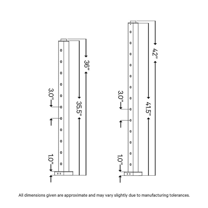Signature Series Top Mount Cable Railing Terminal Post | Black Finish Posts Cable Bullet 