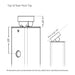 Signature Series Top Mount Cable Railing Terminal Post Posts Cable Bullet 