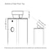 Signature Series Top Mount Cable Railing Terminal Post Posts Cable Bullet 