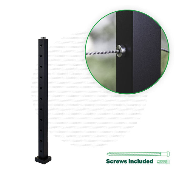 How to Attach a Post to an Existing Deck — Cable Bullet