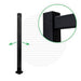 Summit Series Top Mount Vertical Cable Railing Terminal Post Posts Cable Bullet 36" Flat Black (Fine Texture) Corner Post