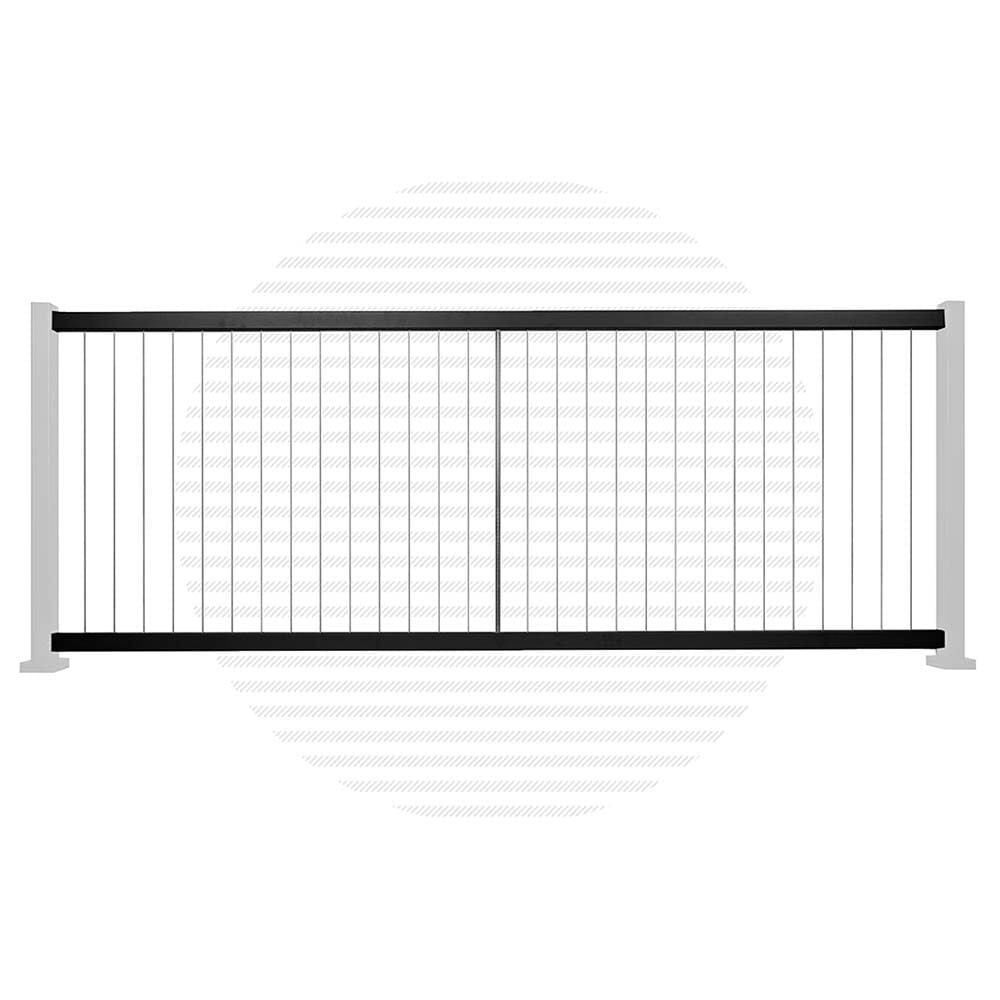 Summit Series Vertical Cable Railing Level Panel — Cable Bullet