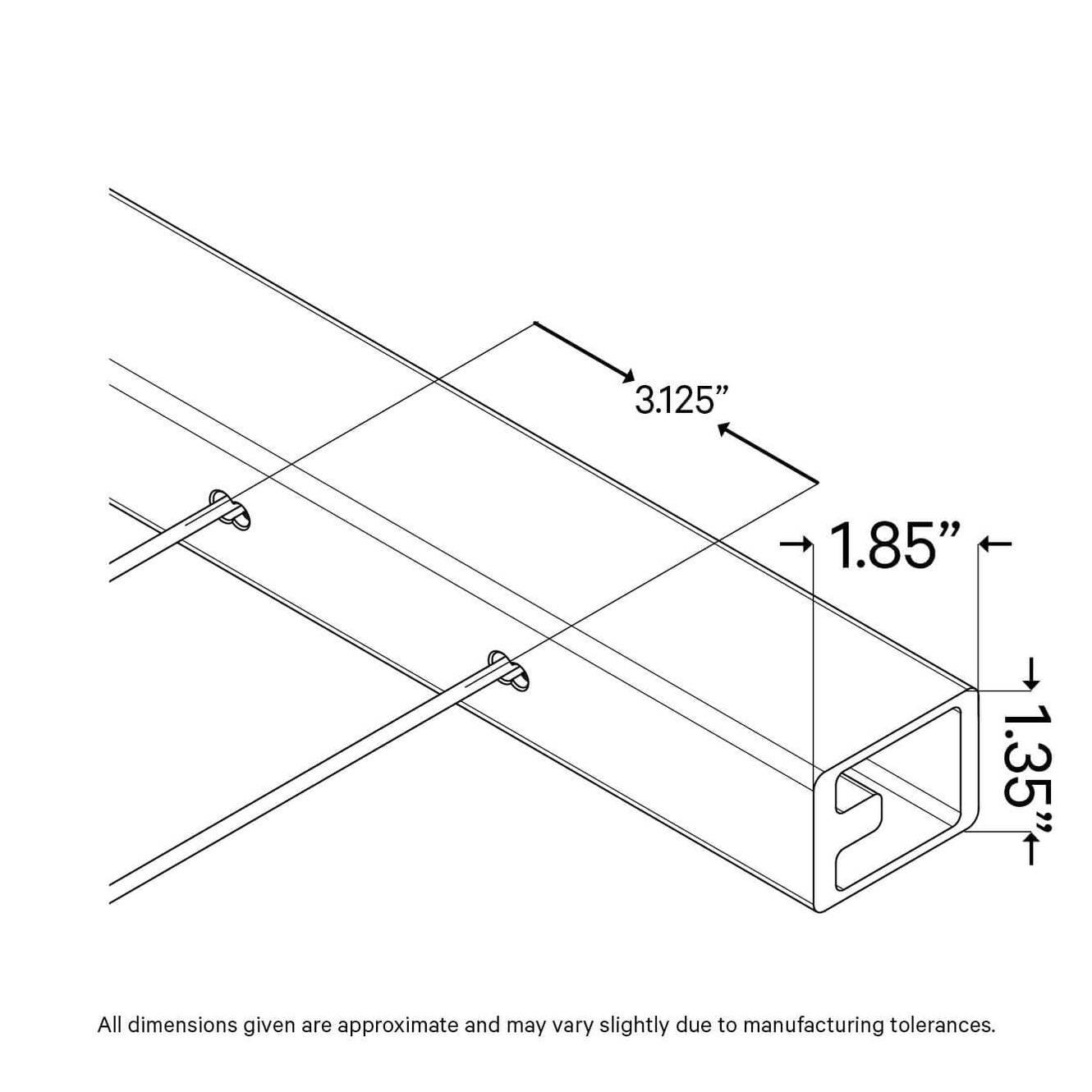 Bullet Casing Railing Summit Series Vertical Cable Railing Level Panel — Cable Bullet