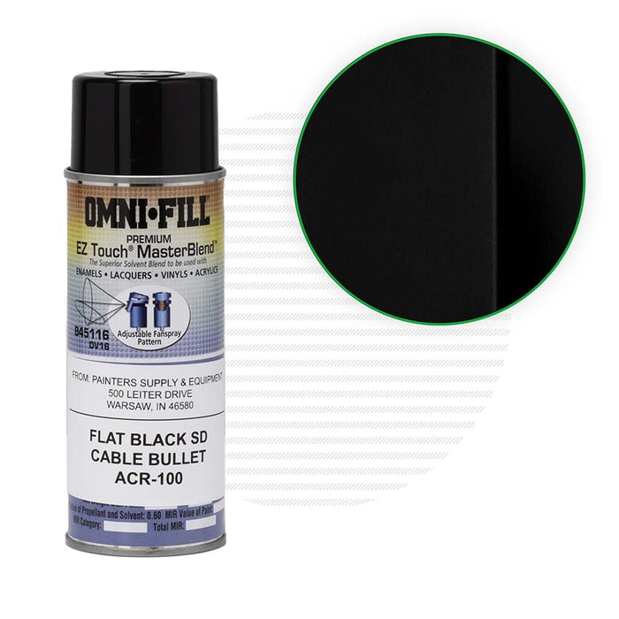 Touch-Up Paint Aerosol 5 oz. Tools Painter's Supply & Equipment Flat Black SD 