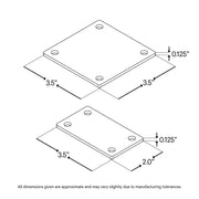 Venture Series Post Leveling Plate | 316 Stainless Steel Cable Bullet 