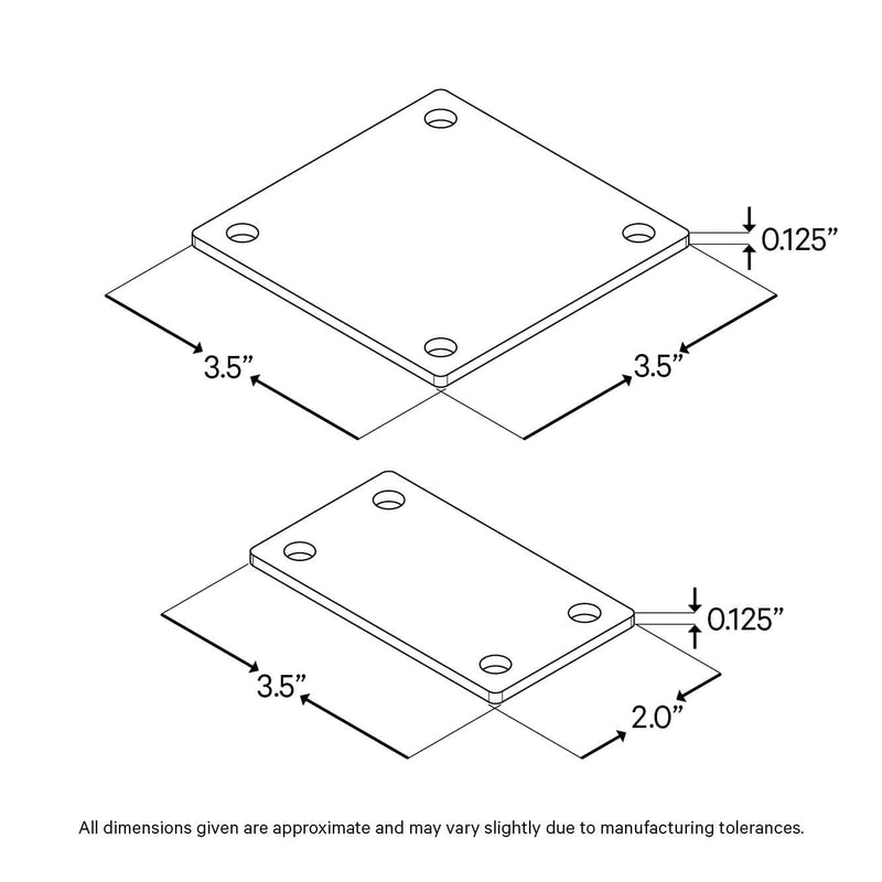 Venture Series Post Leveling Plate | 316 Stainless Steel Cable Bullet 