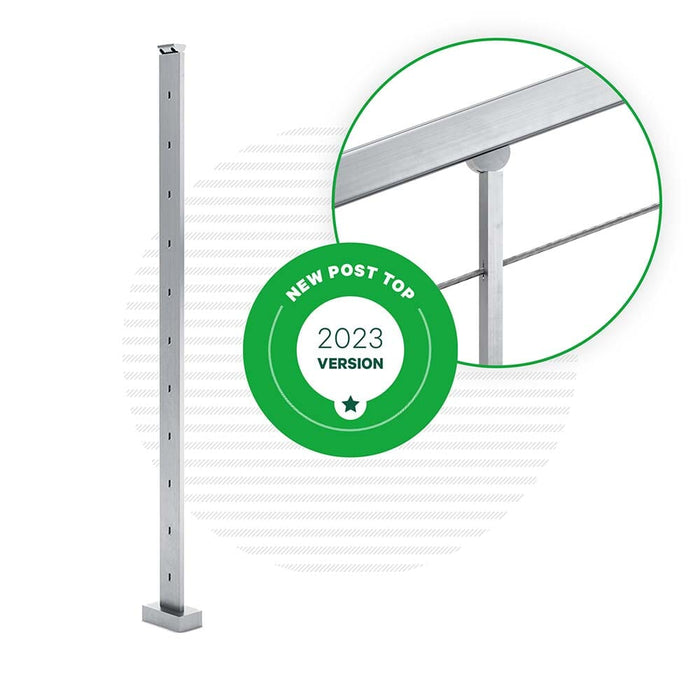 Venture Series Top Mount Stainless Steel Cable Railing Line Post Posts Cable Bullet 