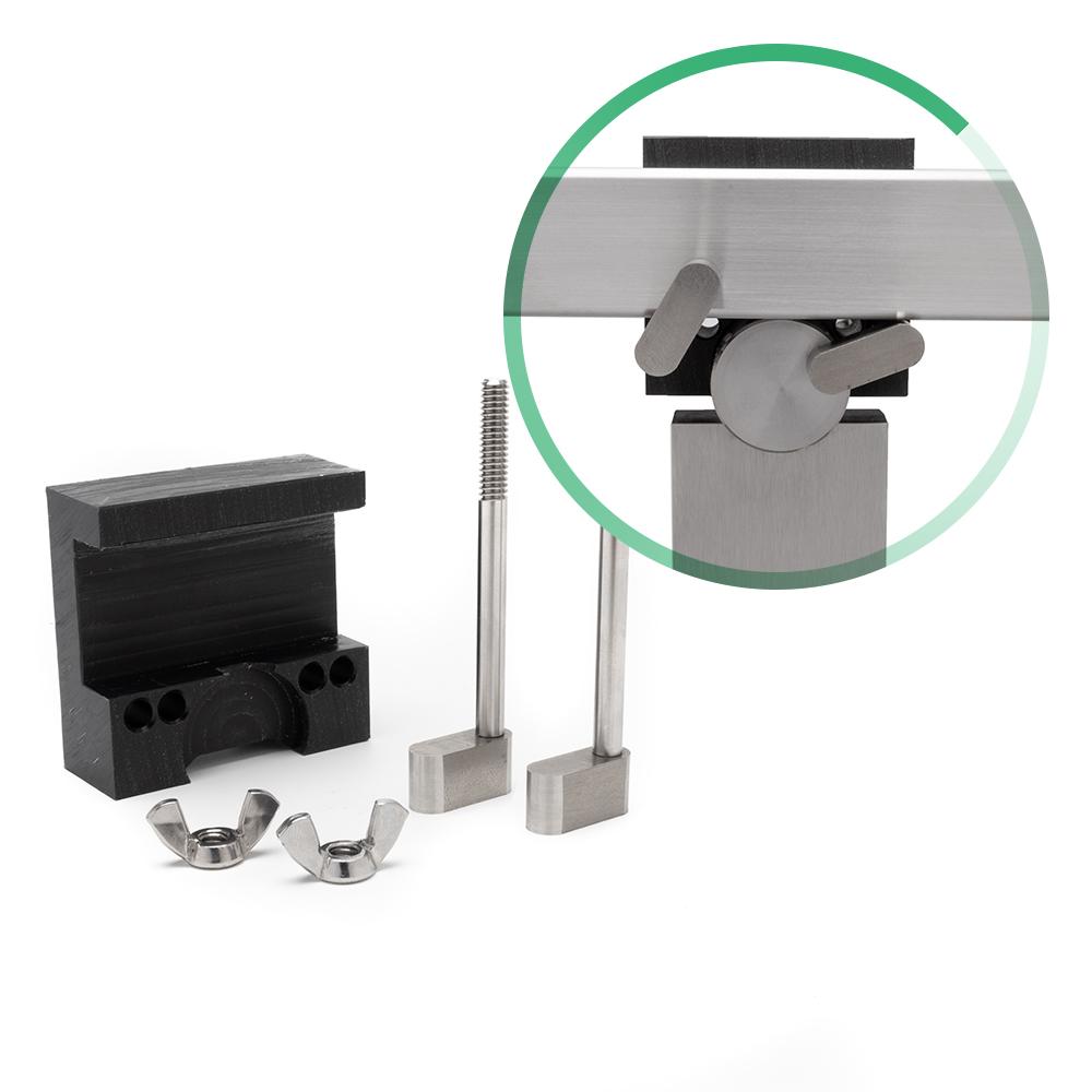 Handrail Clamp for Venture Series Railing Handrail Northern Indiana Axle Single (1 Clamp) 